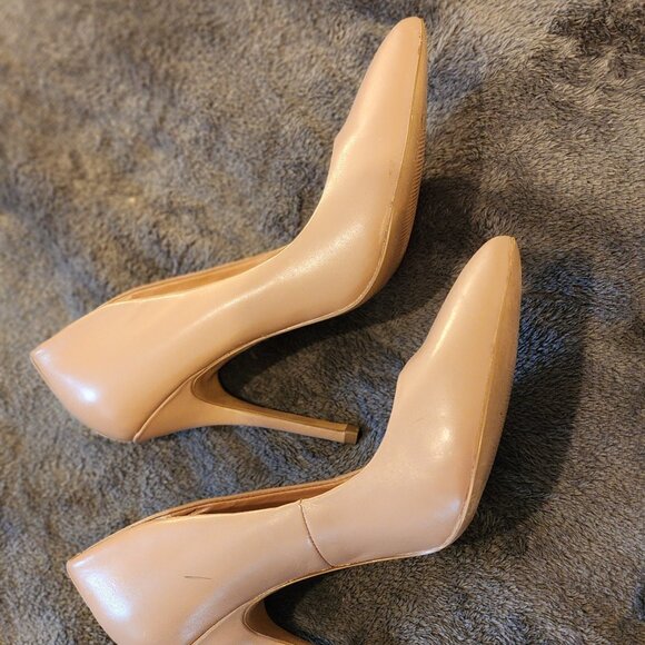 Steve Madden Nude Pointed-Toe Stiletto Pumps – Size 9  Classic nude - Picture 4 of 10